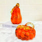 Mystic Amber Flame Glass Pumpkins – Upward journey of the soul