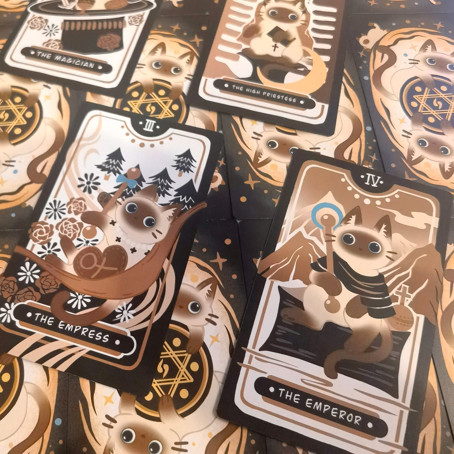 Mocha Siamese Cat Tarot